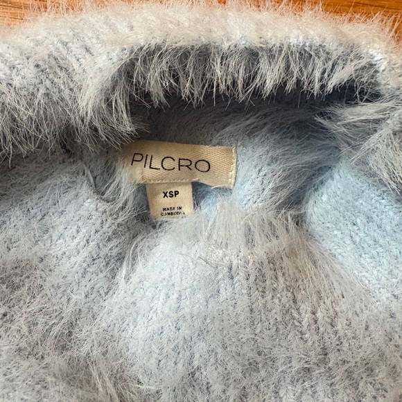 Pilcro Light Blue Fuzzy Sweater - Picture 5 of 5